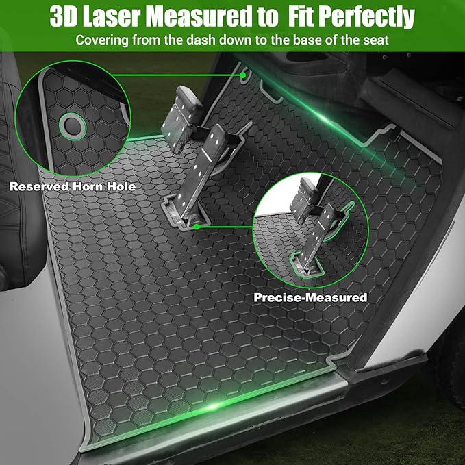 EZGO TXT Golf Cart Full Coverage Floor Liner Mat, fits EZGO TXT, Express S4