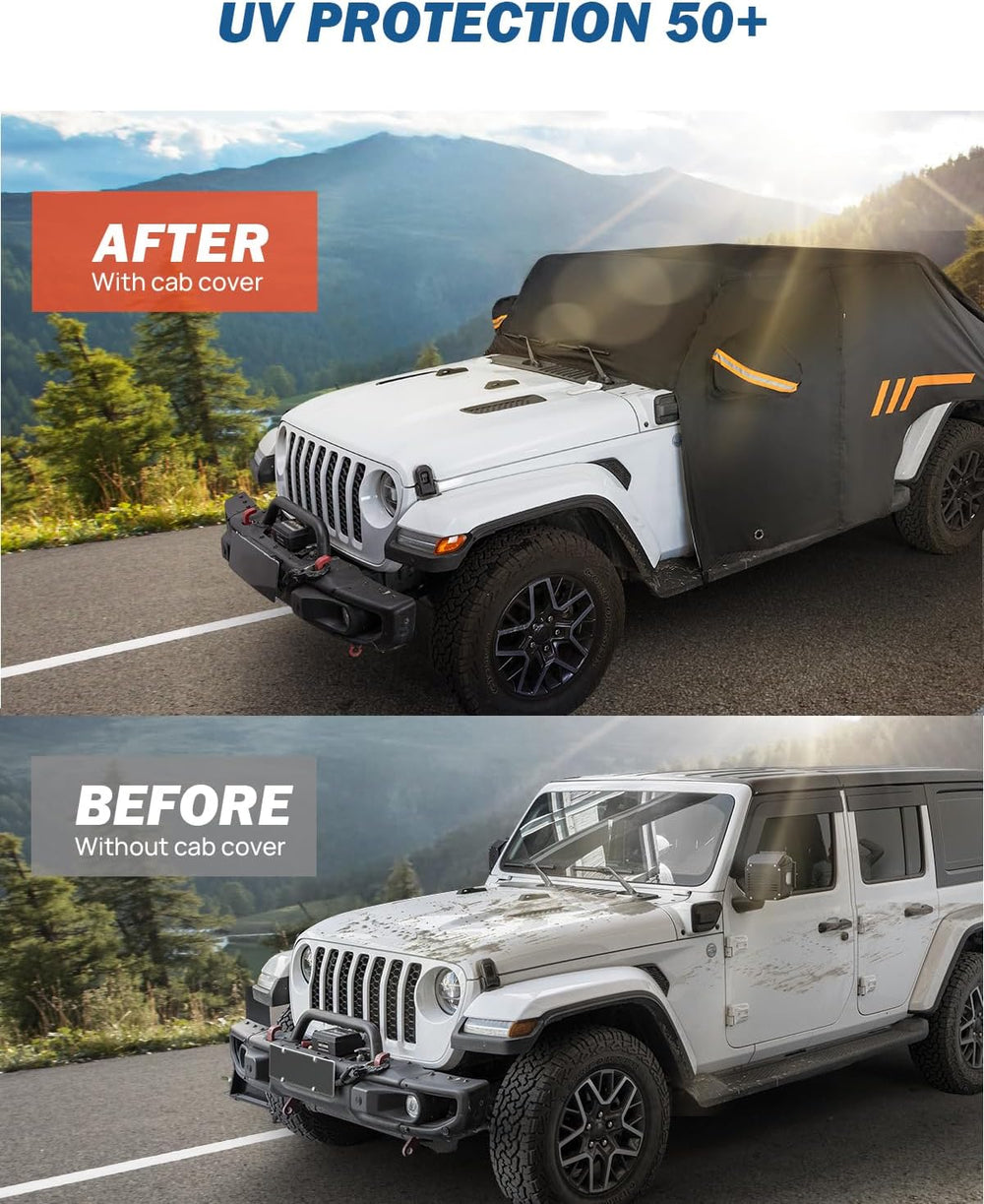 JOYTUTUS Wrangler Cab Cover Waterproof 4 Door for Wrangler JK JL 4 Doors 2007...