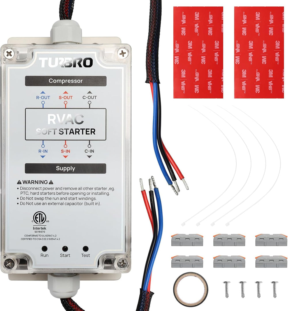 TURBRO RV AC Soft Start Kit for Smooth Startup Under Low-Power Condition