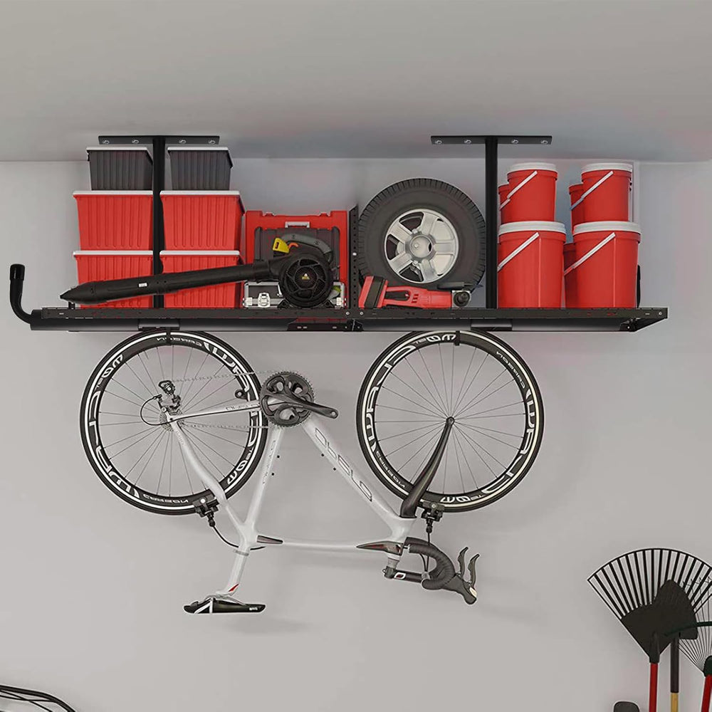 Tlence 4 Pack Overhead Garage Storage Hooks, 16.5" Heavy Duty Ceiling Mo...