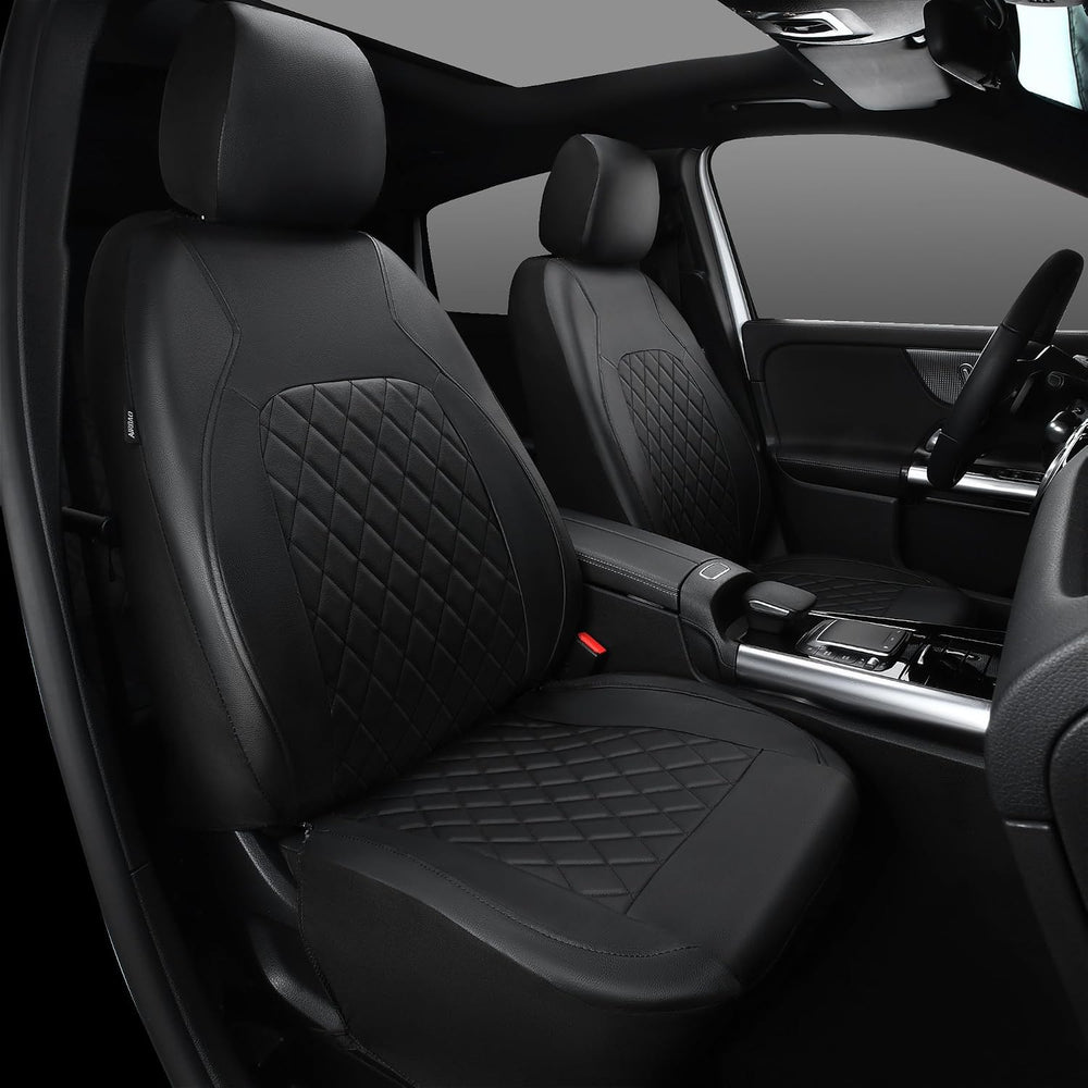 Universal Pu Leather Car Seat Covers Front Seats only, Airbag Compatible, Wat...