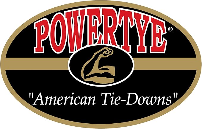 PowerTye - Made in USA - Heavy Duty Ratchet Tie Down Straps