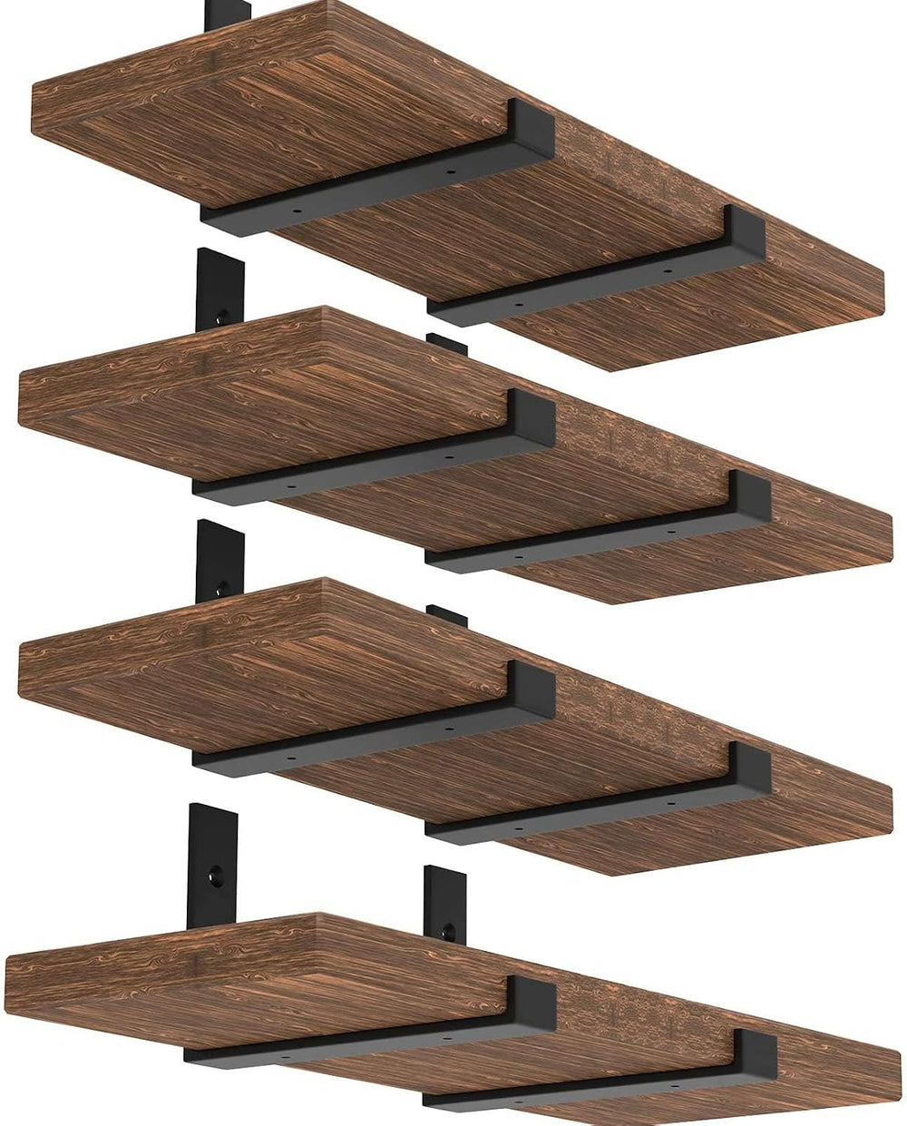 WEKIS Shelf Bracket, Heavy Duty Floating Shelf Brackets 10-Inch Long, 8-Pack ...
