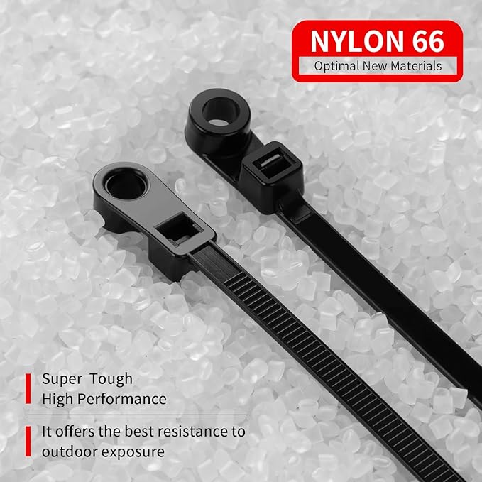 1000 PCS 14 inch Black Zip Ties