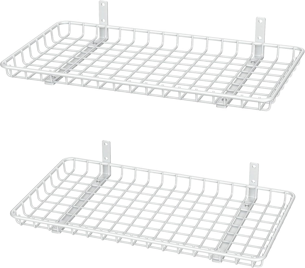 WALMANN 12x24 inch Wall Shelf, Wall-Mounted Storage Shelf for Garage