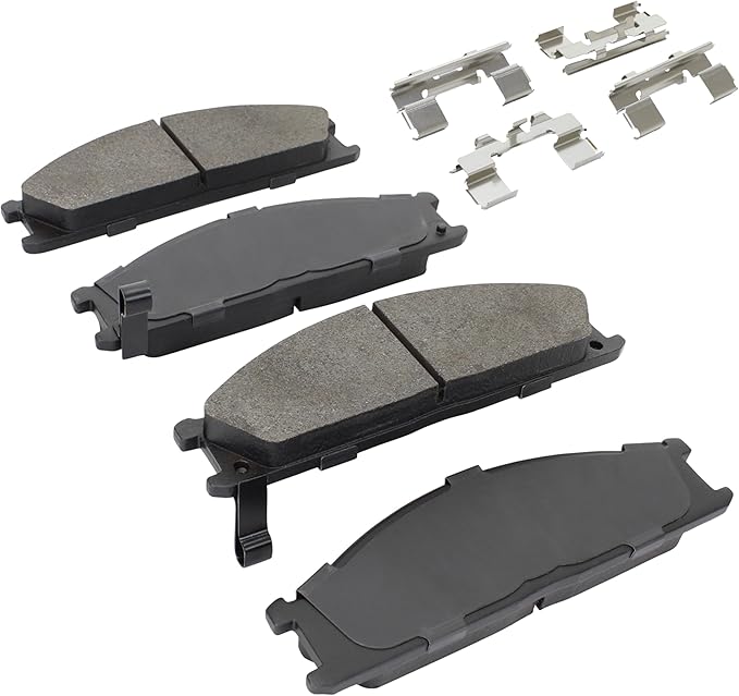 Premium Semi-Metallic Front Brake Pads Compatible