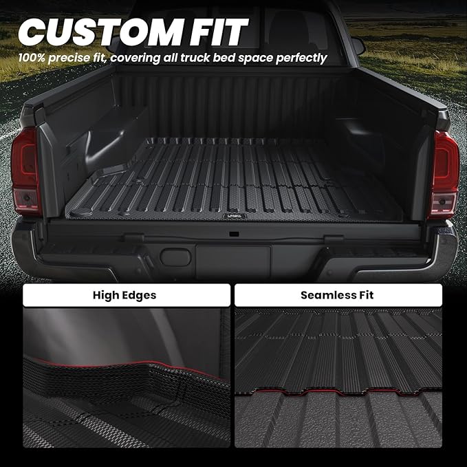 LASFIT Bed Mat for Toyota Tacoma 2023 2022 2021 2020 2019-2005 Truck Bed 6 ft