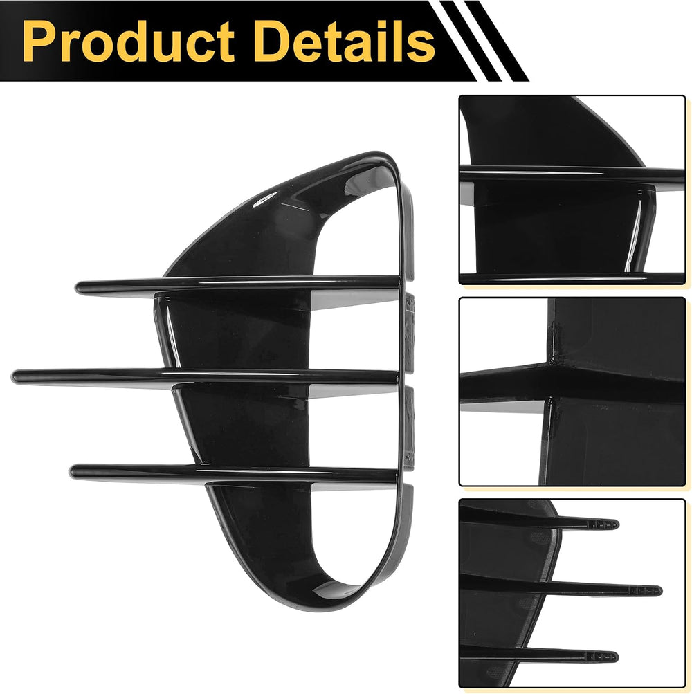 ACROPIX Front Left Front Right Fog Light Cover Trim for Kia Stinger 2018-2023...