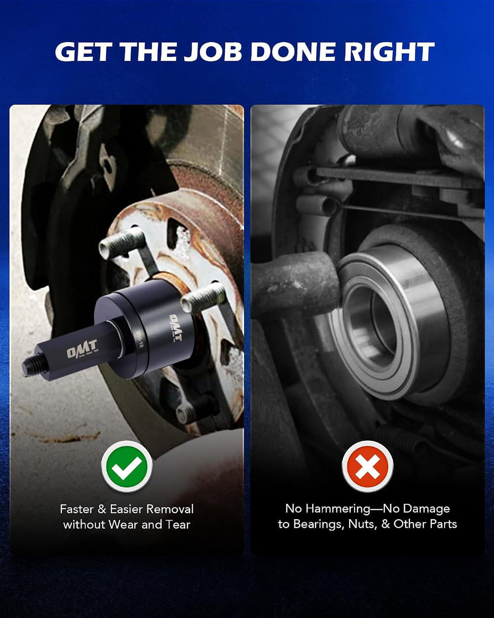 OMT Wheel Bearing Press Kit for Front Wheel Bearing Removal & Installation