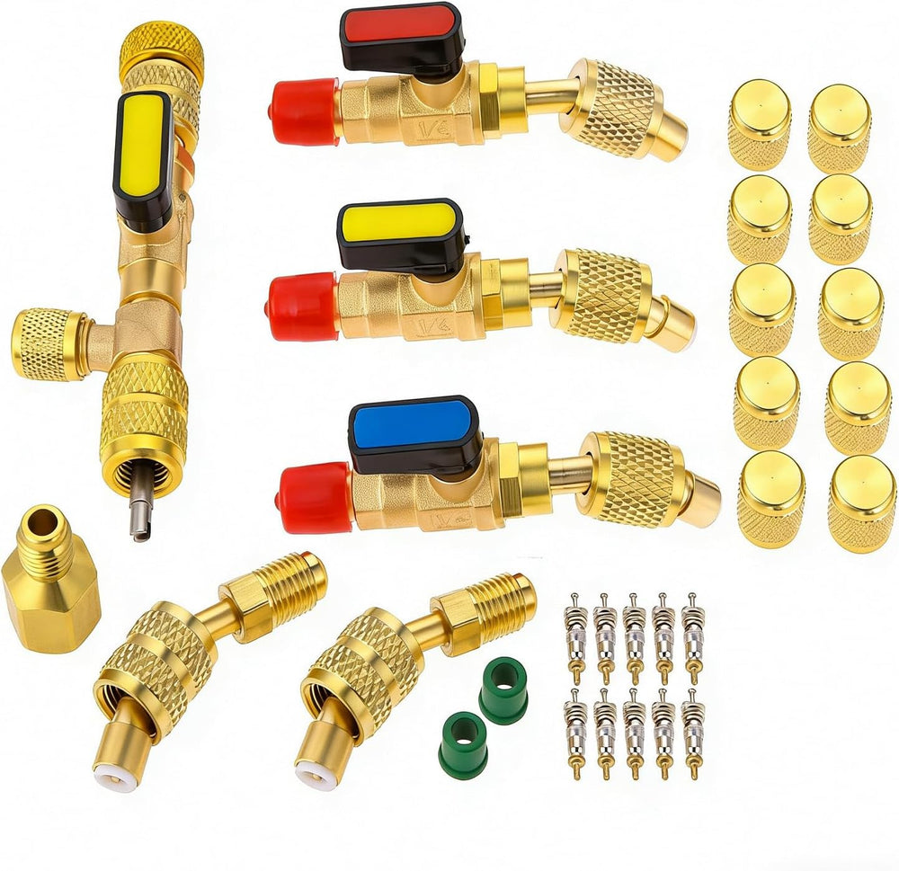 R12 R22 R410A Valve Core Remover Installer Kit for HVAC