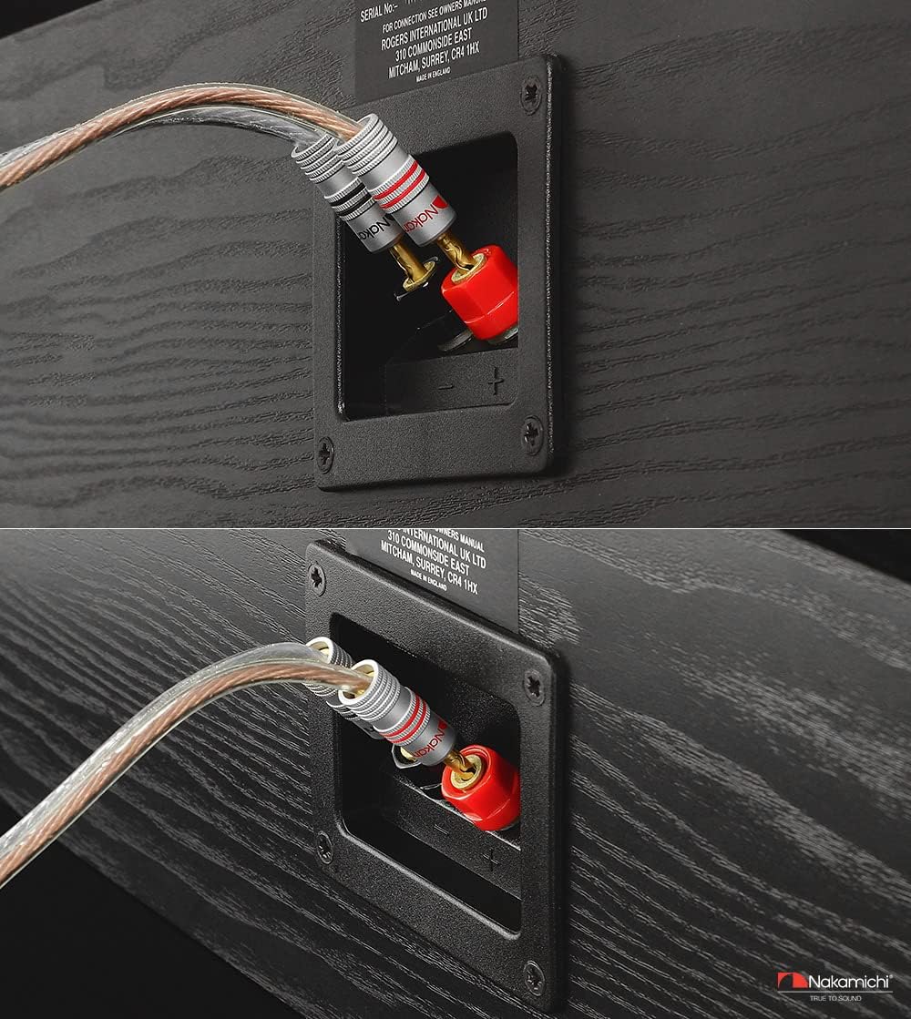 Nakamichi GrubLock Excel Series 24k Gold Plated BFA Banana Plugs, 10-18 AWG