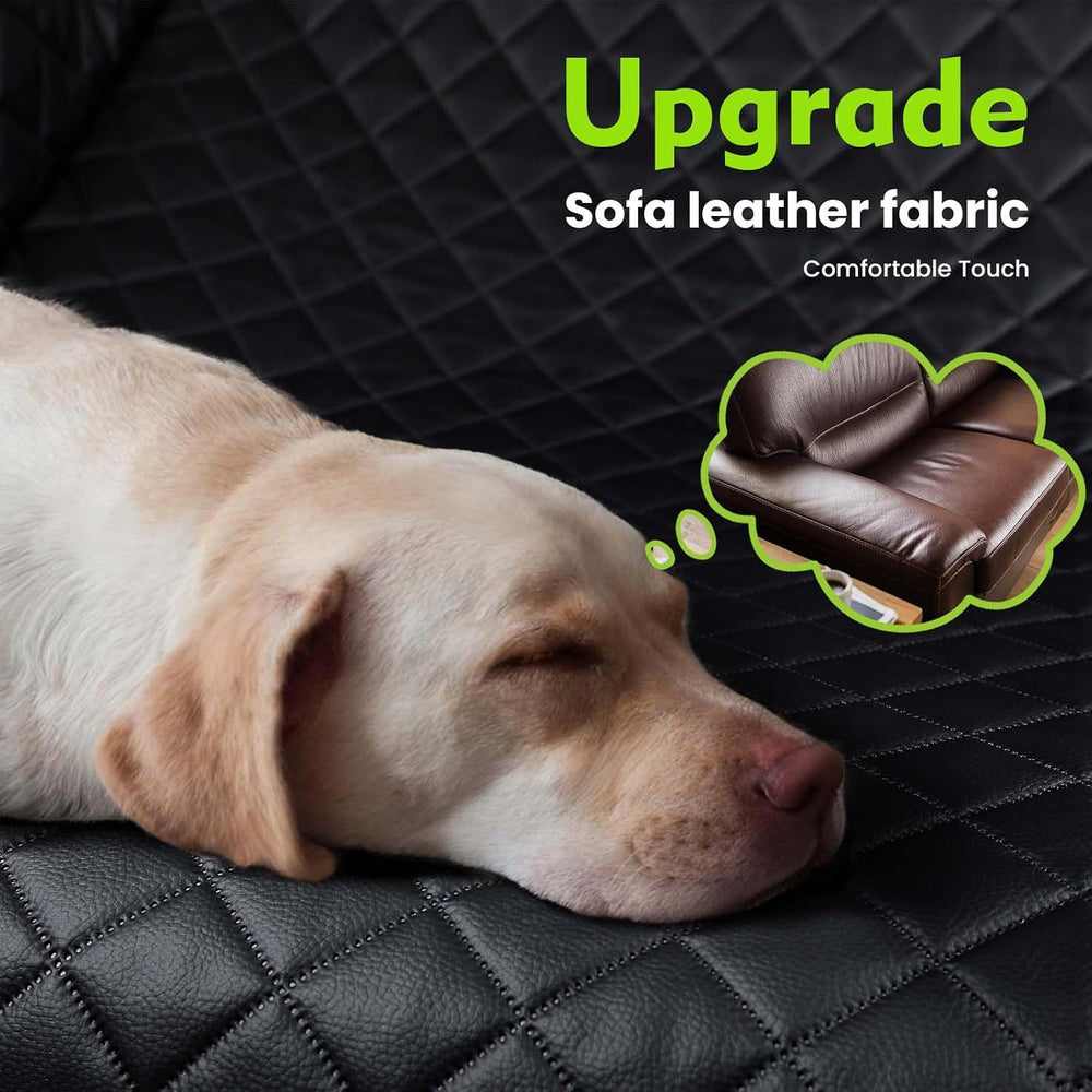 Dog Car Seat Cover for Back Seat, Waterproof Leather Fabric Back Seat Extende...