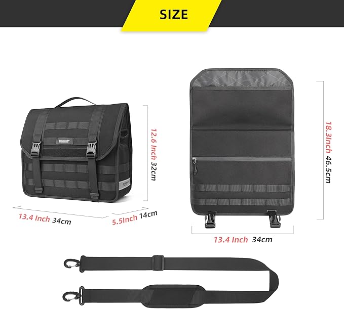 Rhinowalk Motorcycle Saddlebags, Waterproof Saddlebags, Quick Release 13L