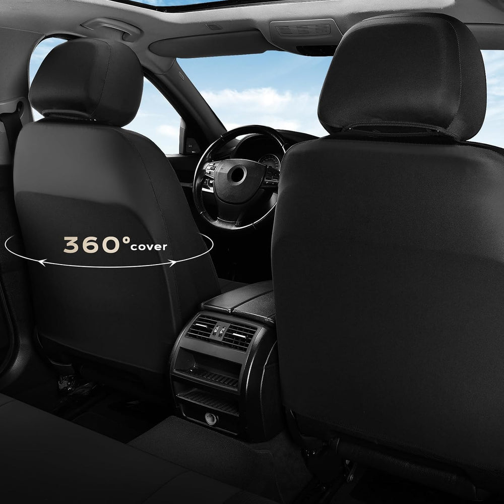 Coverado Seat Covers for Car 5 Seats, Leather Car Seat Covers Fullset, Breath...