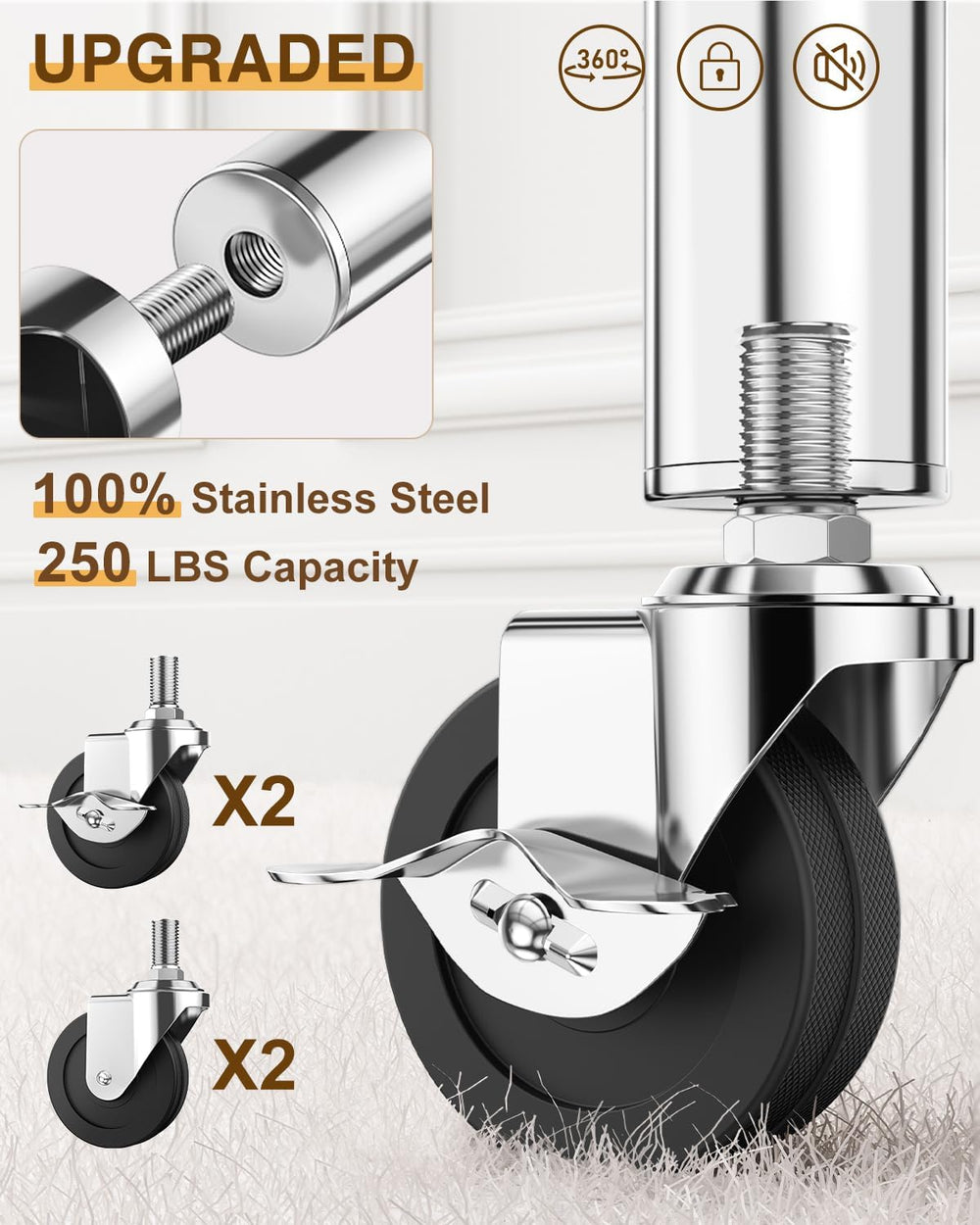 Upgraded 100% Stainless Steel Clothing Rack Load 760LBS, Heavy Duty Clothes R...