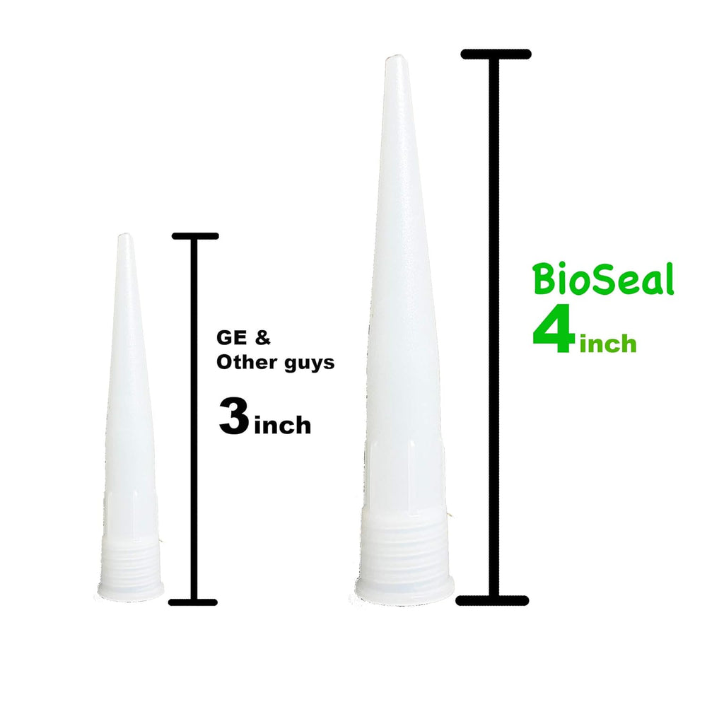 Clear BioSeal 100% Silicone Sealant Caulk Kitchen and Bath Grade, Waterproof ...