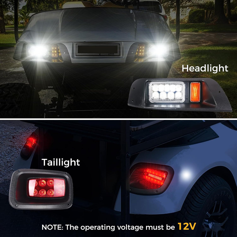 10L0L Golf Cart Light Kit for EZGO TXT (1996-2013) - 12V Street Legal
