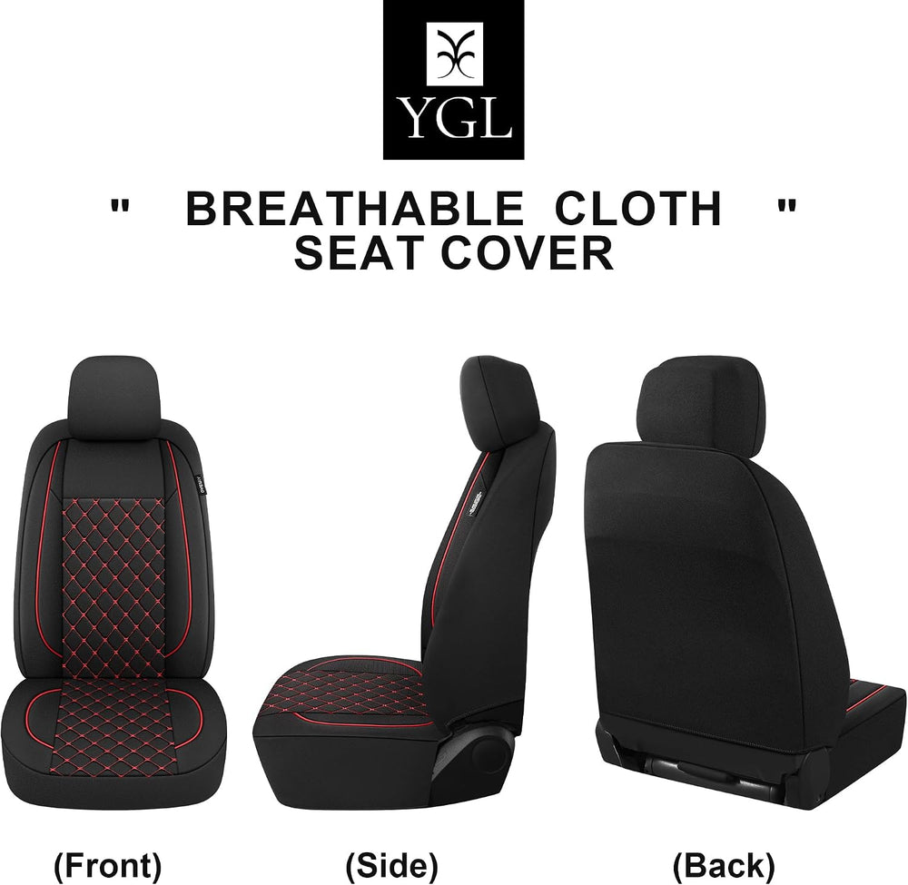 YGL Breathble Car Seat Covers Full Set, Washable Seat Covers for Cars, Premiu...