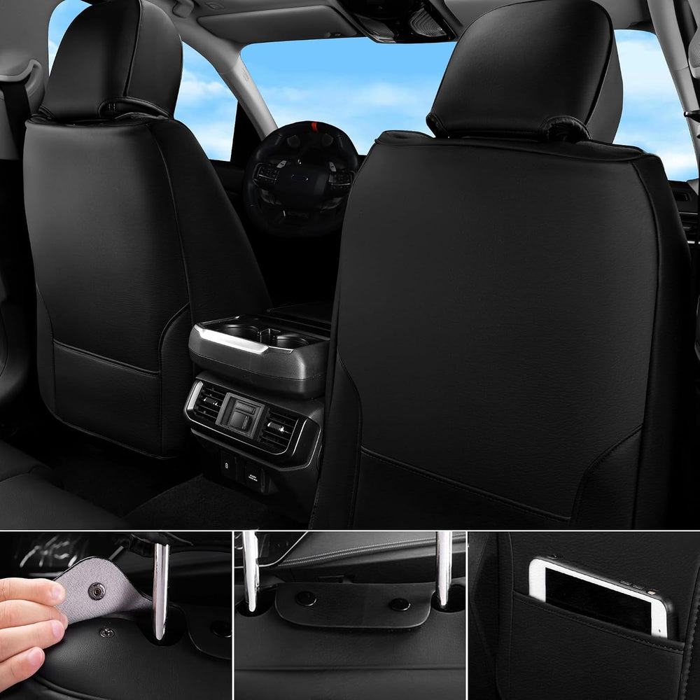 CAR Pass Bling Car Seat Covers, Microfiber Nappa Leather Luxury Cushioned, Wa...