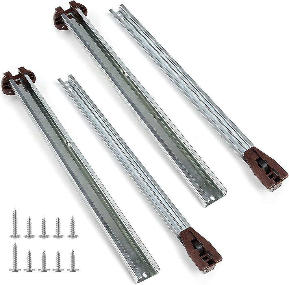 Drawer Slides Center Track for Kenlin Rite-Trak II Rails Kit, 15 Inch Drawer ...