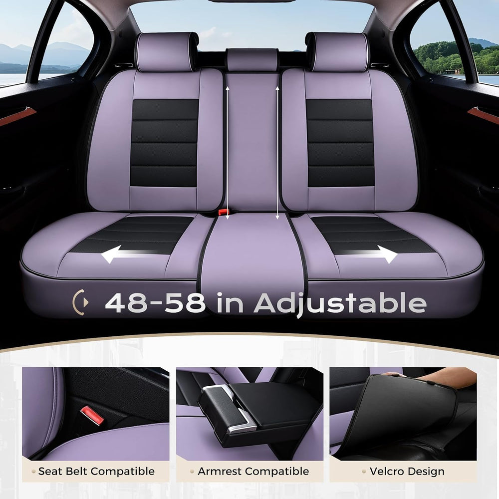 Coverado Car Seat Covers Full Set, Seat Covers for Cars, Front Seat Covers an...