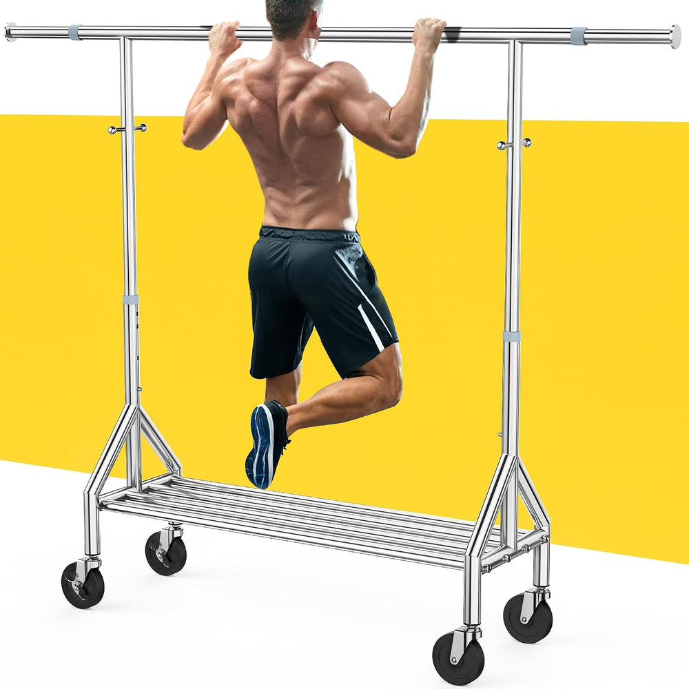 Upgraded 100% Stainless Steel Clothing Rack Load 760LBS, Heavy Duty Clothes R...
