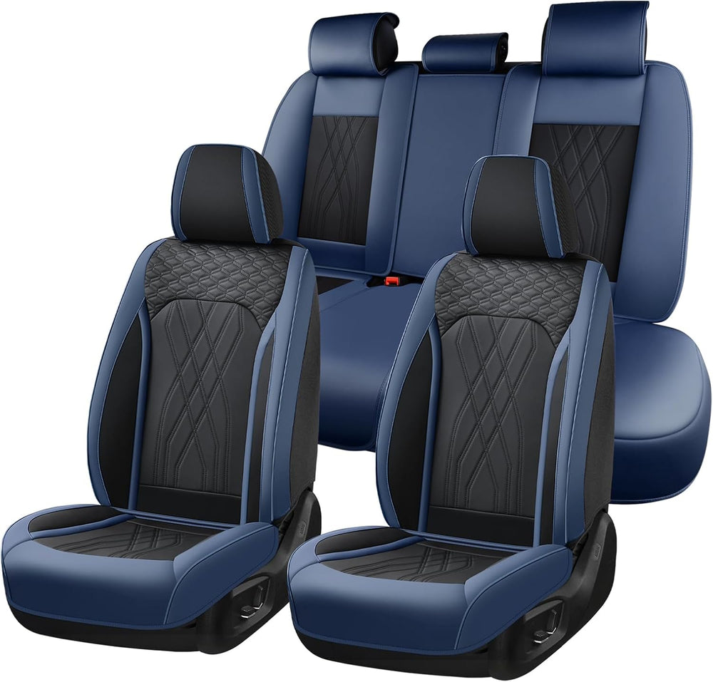 FLORICH Leather Front Car Seat Covers Waterproof Durable Front Seat Protector...
