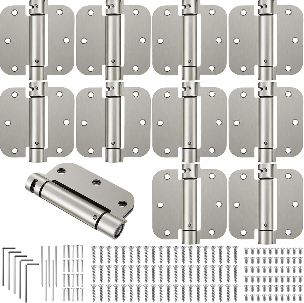 Yaocom 10 Pcs Self Closing Door Hinge 3.5'' Spring Loaded Hinges Auto...