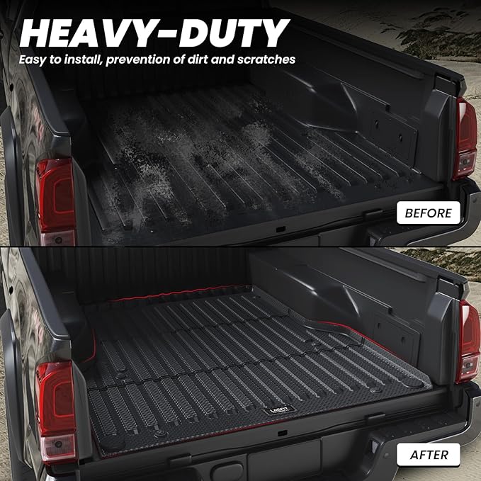 LASFIT Bed Mat for Toyota Tacoma 2023 2022 2021 2020 2019-2005 Truck Bed 6 ft