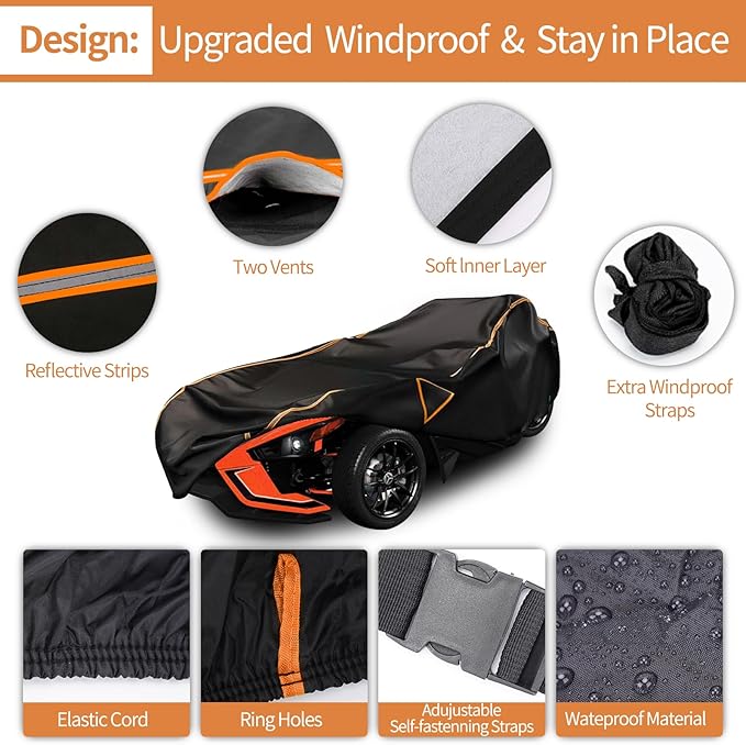 Full Cover for Polaris Slingshot Heavy Duty Premium Oxford Cover Windshield