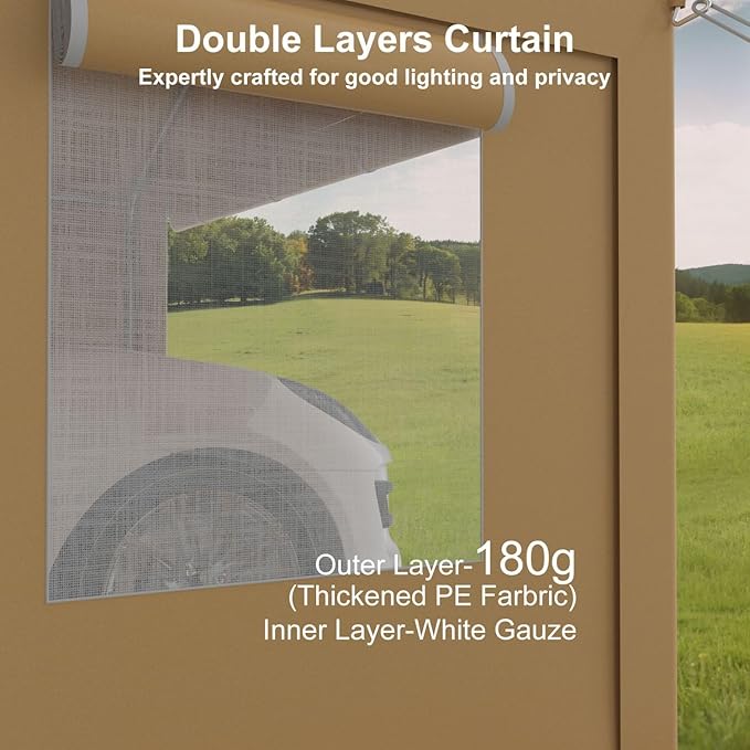 10x20FT Portable Garage, Galvanized Frame & 180 g PE Waterproof Canopy
