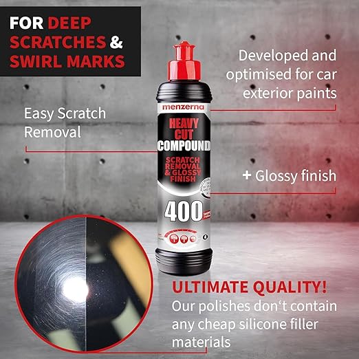 menzerna Deep Scratch and Swirl Remover Kit I Car polishing Set