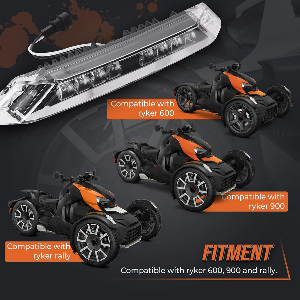 KEMIMOTO Front Bumper Light Bar LED Compatible with Can-Am Ryker