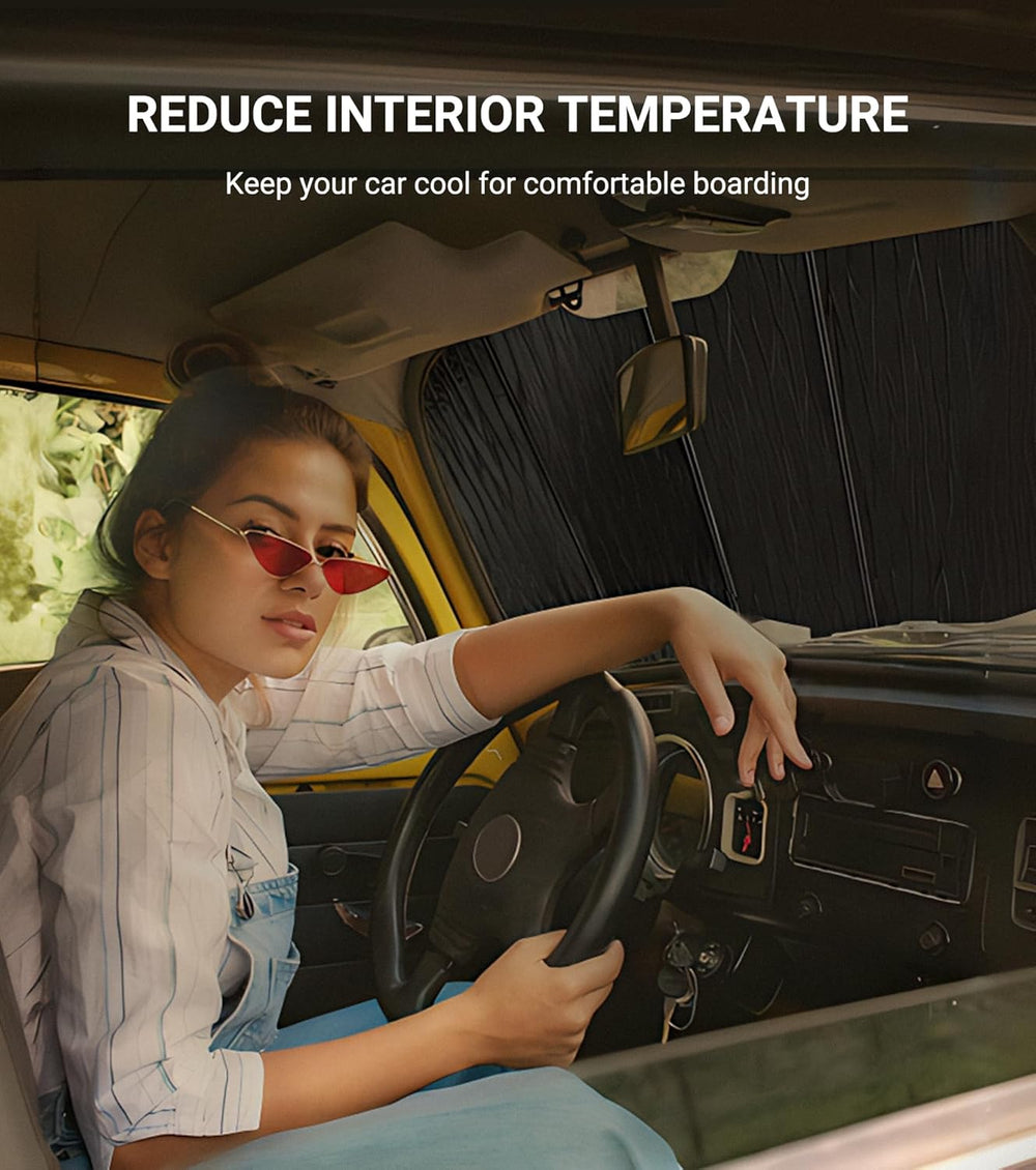 Pigenius Windshield Sun Shade for Infiniti QX30 2017-2019 Front Window Sunsha...