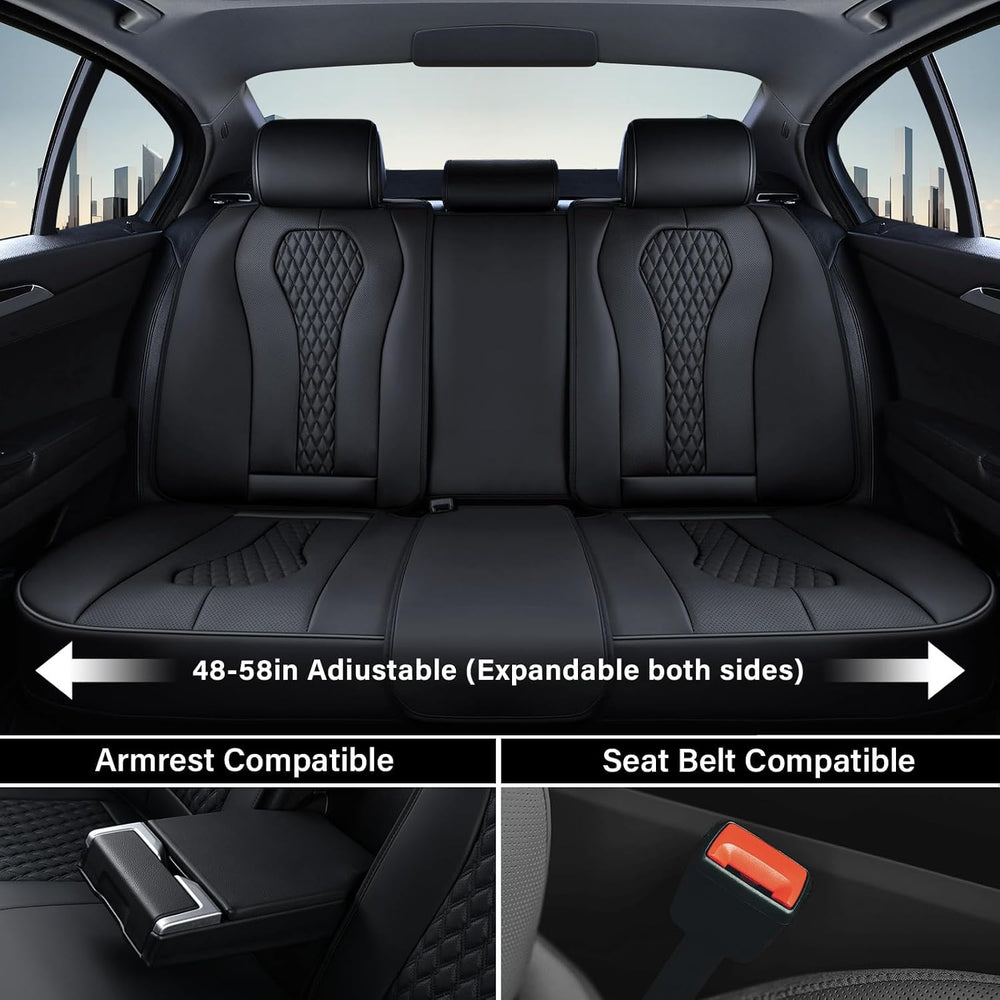 Coverado Seat Covers, Car Seat Covers Full Set, Black Car Seat Cover, Car Sea...