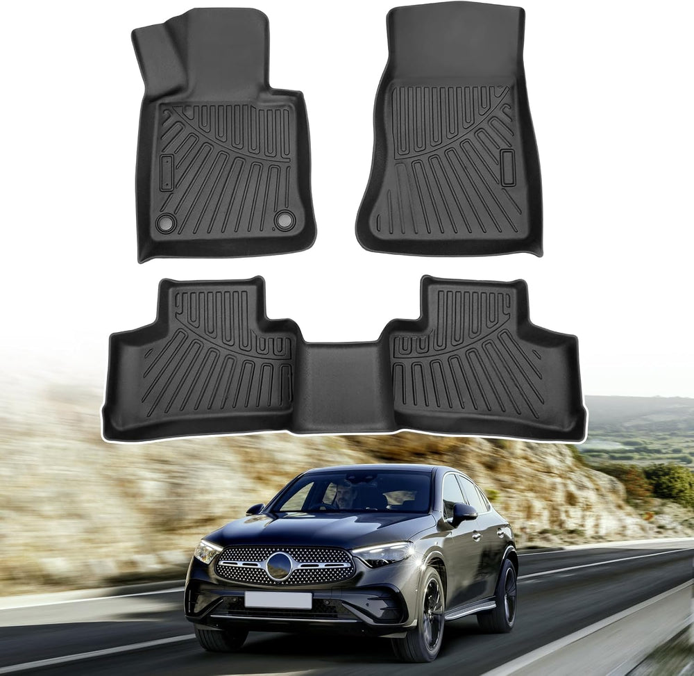 Powerty Floor Mats for 2023 2024 2025 Mercedes Benz GLC丨GLC 300丨GLC 350e丨4Matic