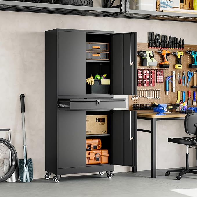 Yizosh Metal Garage Storage Cabinet
