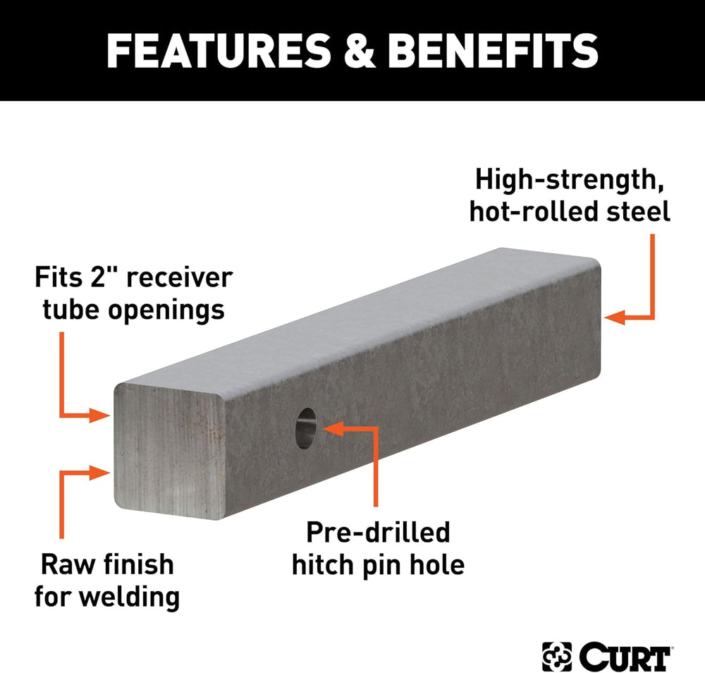 CURT Manufacturing 49530 12 in Solid Steel Hitch Bar