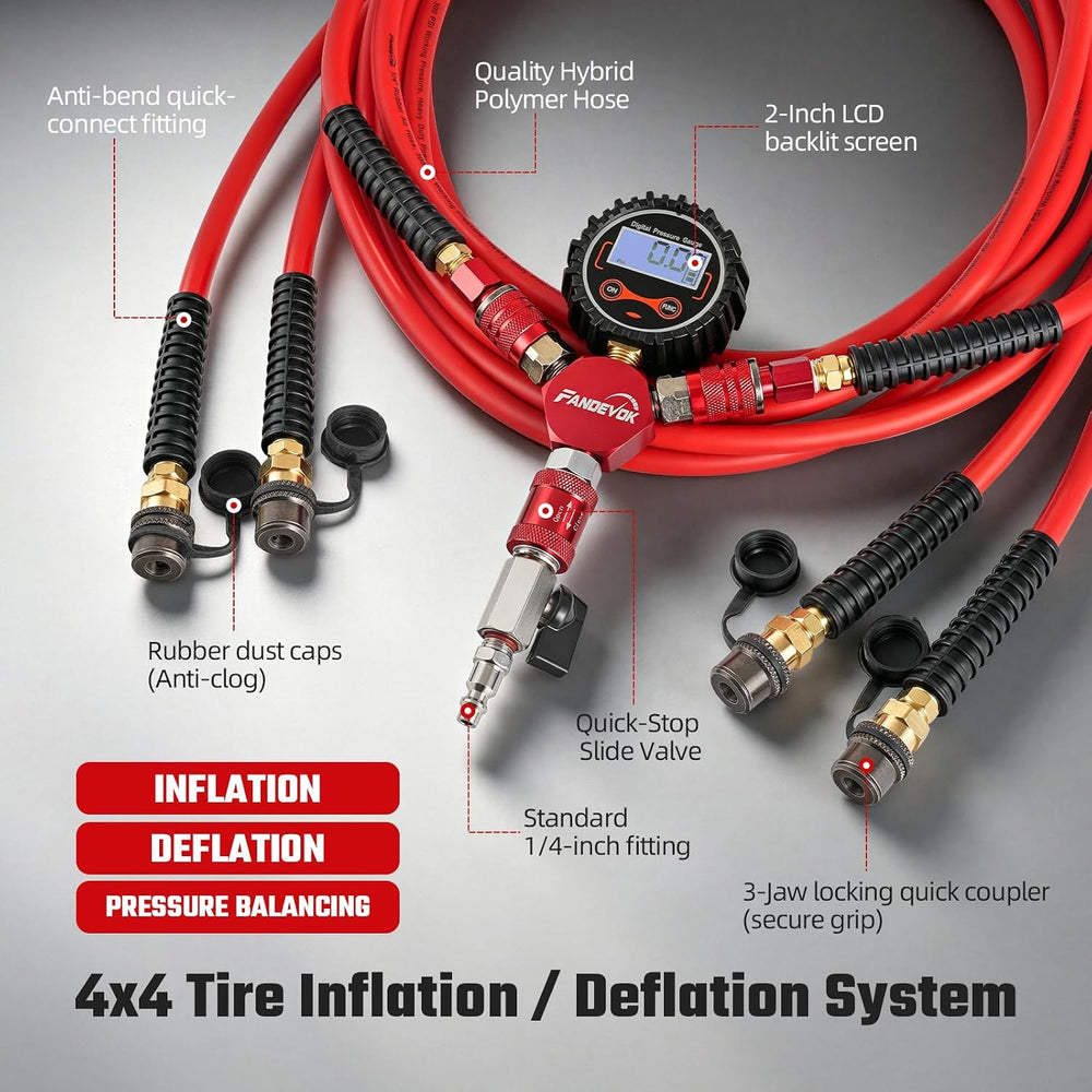 4 Tire Inflation Deflation System, 4 Tire Air Up Down System