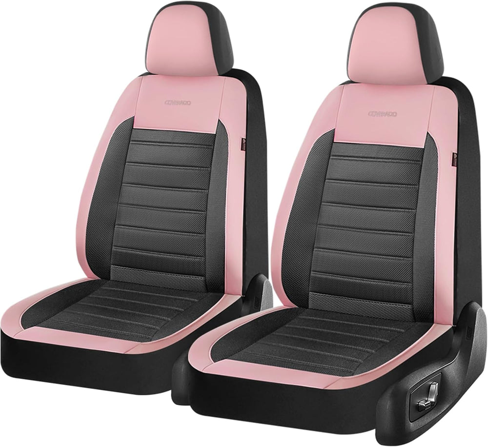 Coverado Car Seat Covers Front Seats, Luxury Leather Car Seat Covers, Automot...