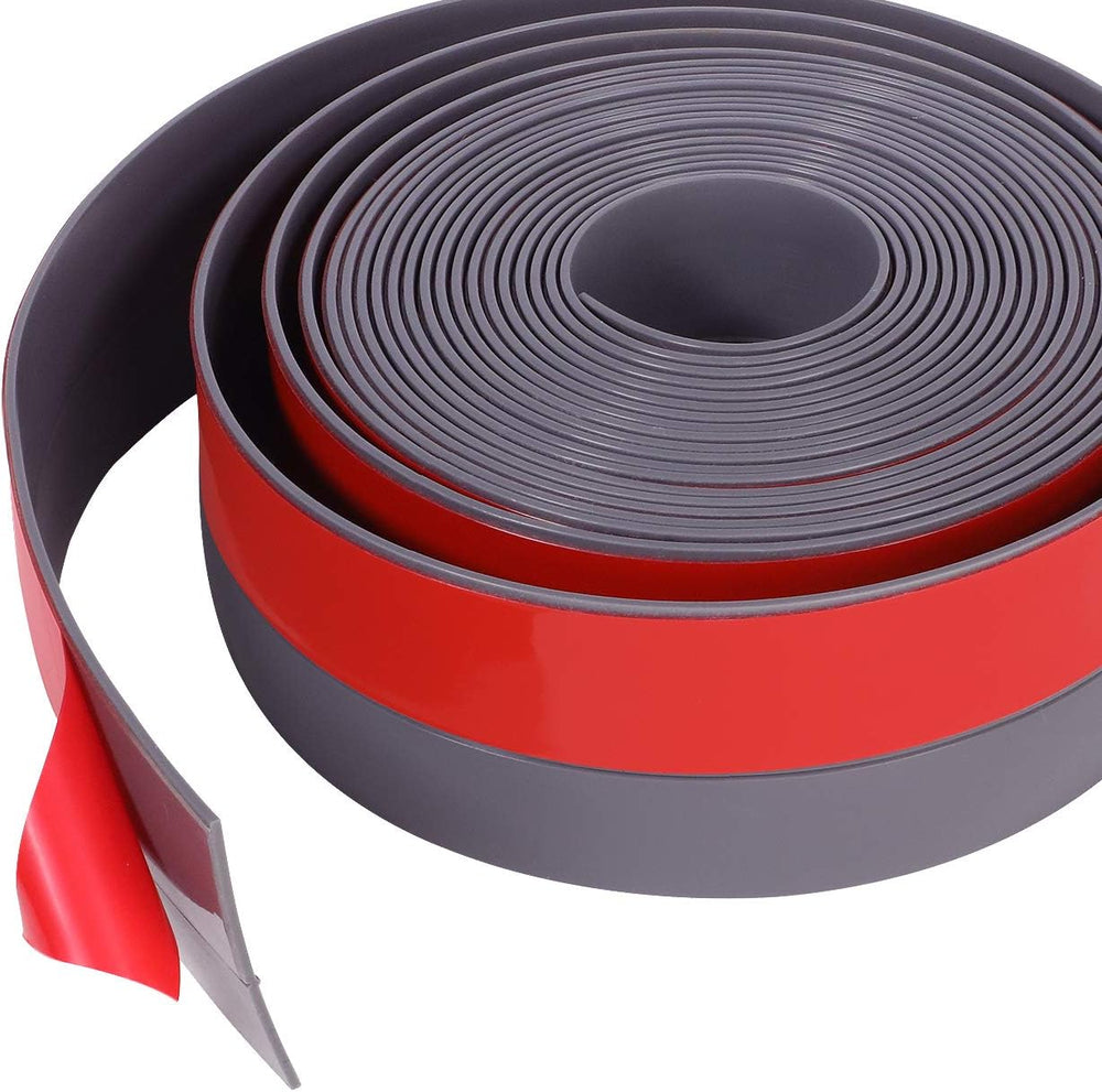 TORRAMI Silicone Weather Stripping, 3 in x 20 ft, Gray Door Seal