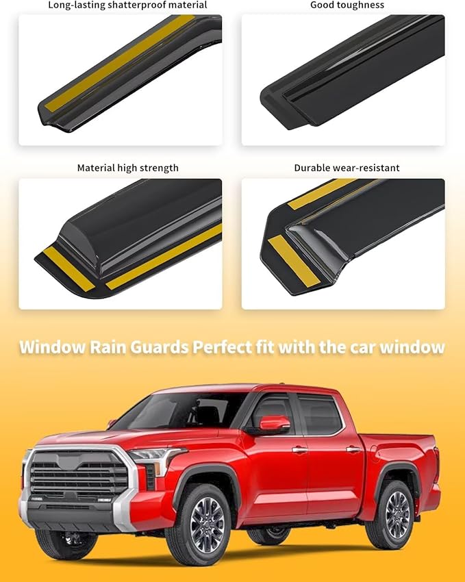 in-Channel Window Rain Guards Fit