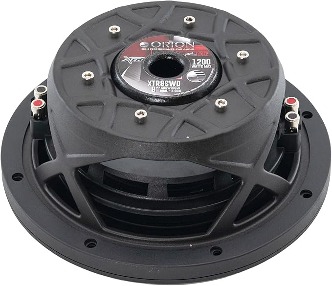 Orion XTR Series XTR8SWD2 Free Air Slim Shallow Mount 8” Car Subwoofer