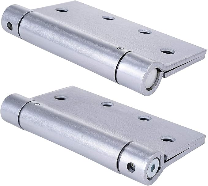 2 Pack - 4.5"x4.5" Stainless Steel Self Closing Reversible Door Hin...