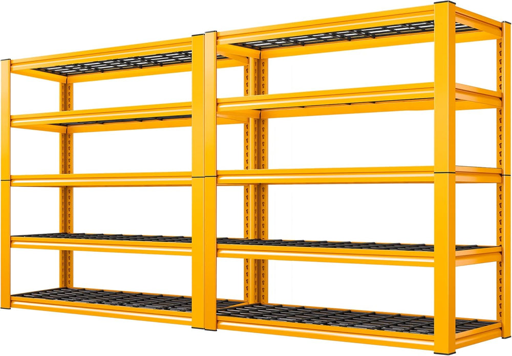 REIBII Garage Shelving Load 3000LBS, 5-Tier Storage Shelves, Adjustable Heavy...