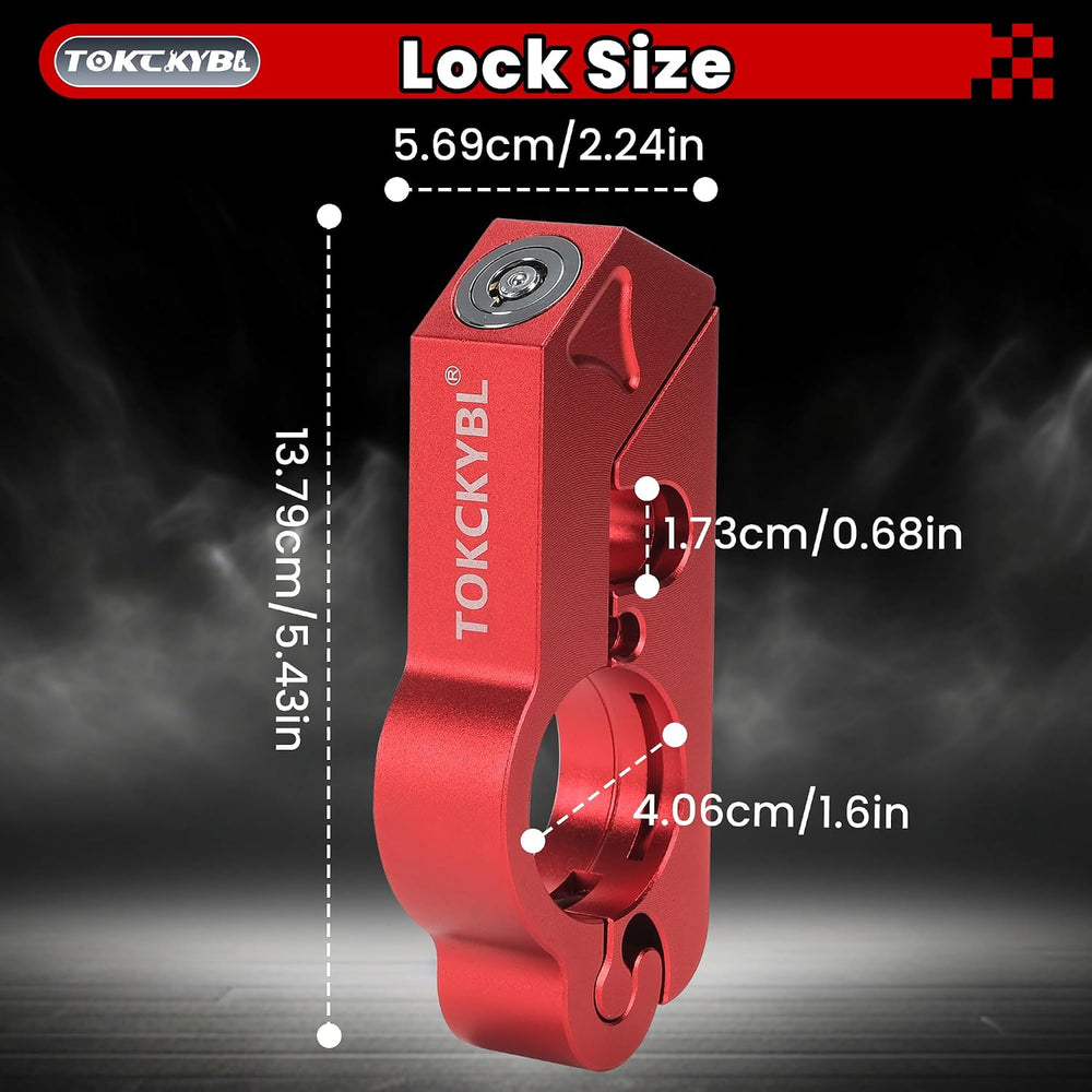 Upgrade Motorcycle Lock with 2 Heavy Duty Anti Theft Helmet