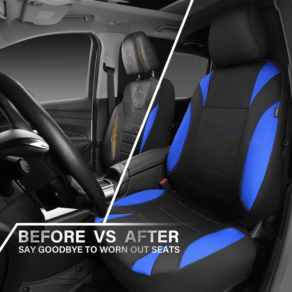CAR PASS Neoprene Wetsuit Seat Covers, Waterproof Car Seat Covers Front with ...