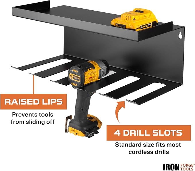 Power Tool Organizer for Shop & Garage, Heavy Duty Wall Mounted Rack