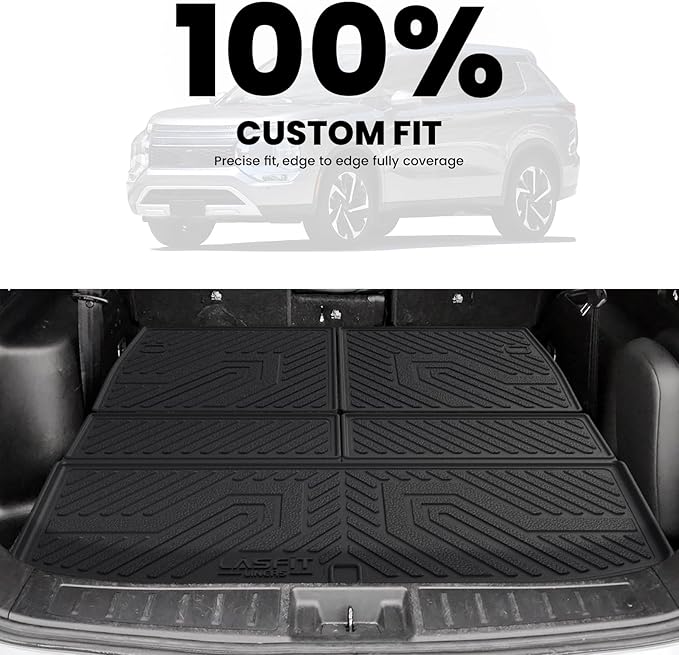 LASFIT Backrest & Cargo Mat for Mitsubishi Outlander 2022-2025, Custom Fit