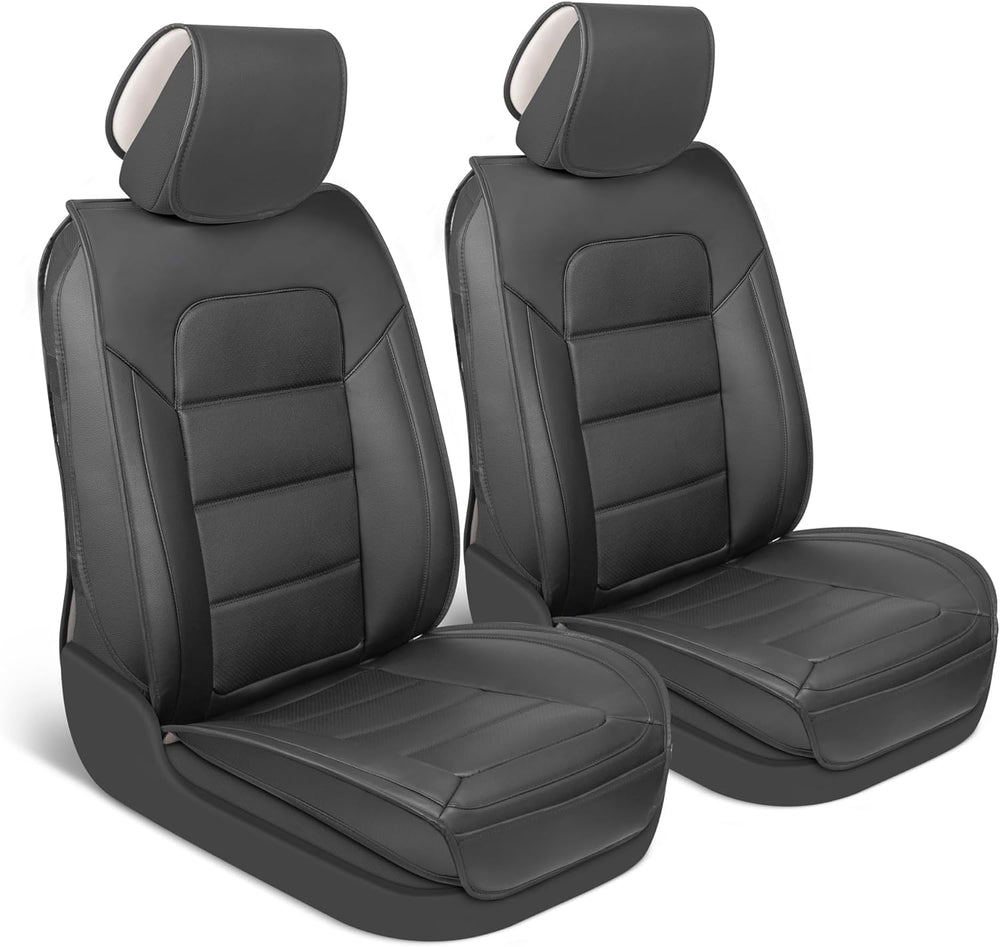 MotorBox Cabin King Black Label Napa Leather Seat Covers for Trucks & Cars